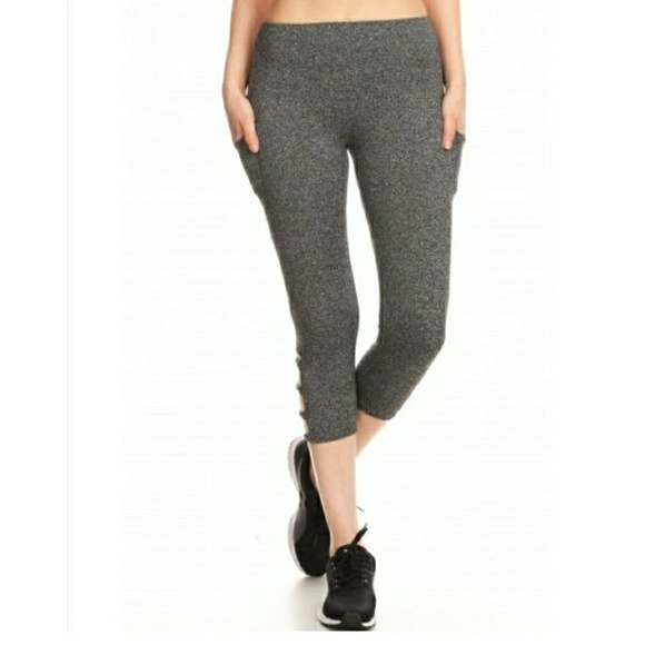 NWT- SOFT CROSS STRAP PANEL CAPRIS w/POCKET - Picture 3 of 5